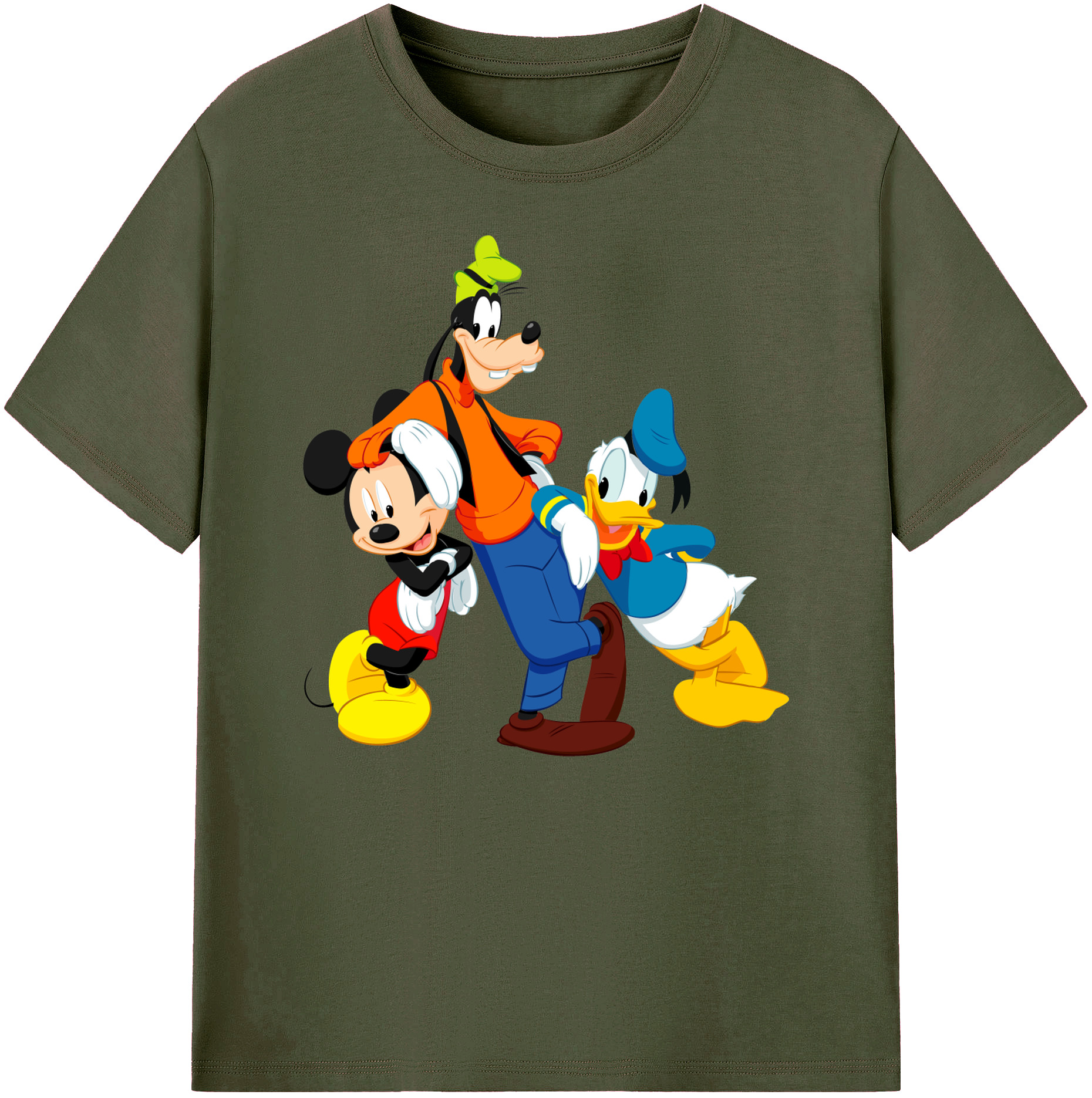 ミッキーマウス Mickey Mouse 綿100％ メンズ半袖Tシャツ｜肌触りやわらか＆通気性
